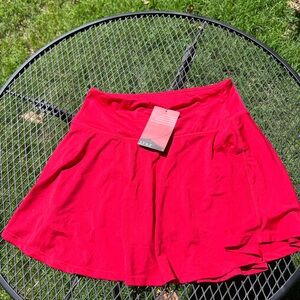 Red tennis skirt!